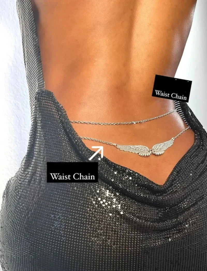 2023 Sexy Waist Chain Angel Wi - Body Jewelry In Bulk review and price