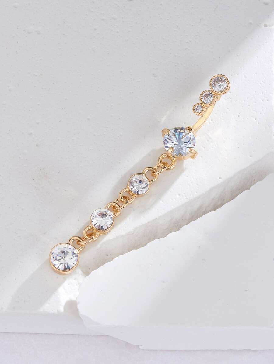 Cubic Zirconia Decorative Nave - Body Jewelry Belly Button Rings review and price