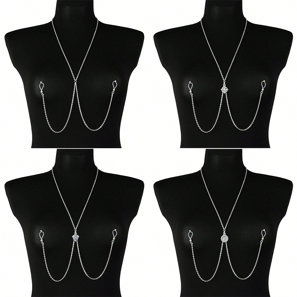 Nipple Jewelry Chain Non Pierc - Body Jewelry Necklace review and price